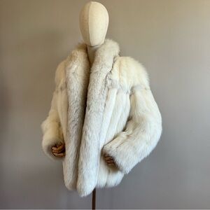 Blue Fox Fur Coat